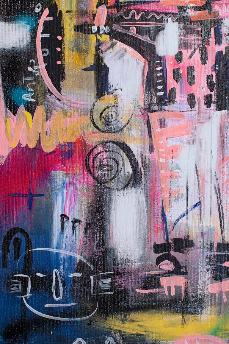 Original Contemporary Abstract Painting by Sara Alarcon Arango