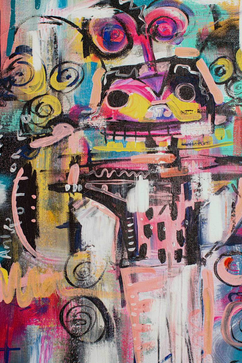 Original Contemporary Abstract Painting by Sara Alarcon Arango