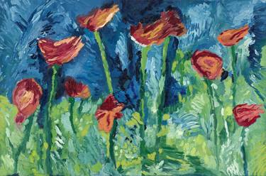 Original Floral Paintings by Alexis Goes-Delgado