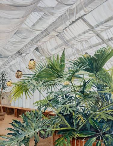 Original Contemporary Botanic Paintings by 묘빈 김