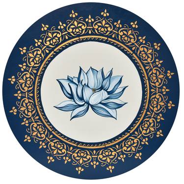 Blue Lotus & Golden Mandala thumb