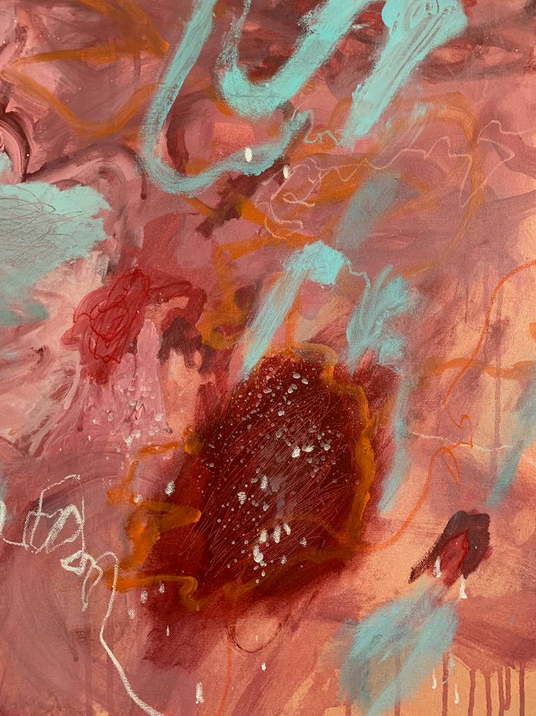 Original Abstract Expressionism Abstract Painting by Domen Tominc