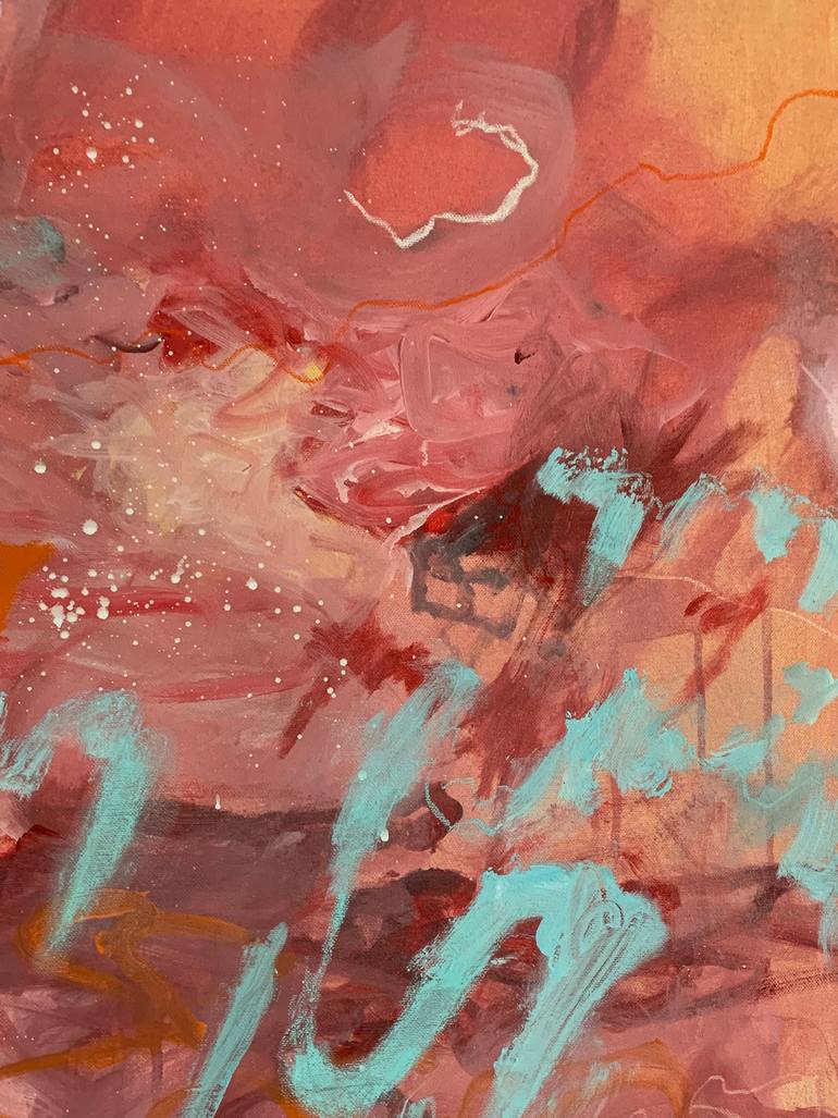 Original Abstract Expressionism Abstract Painting by Domen Tominc