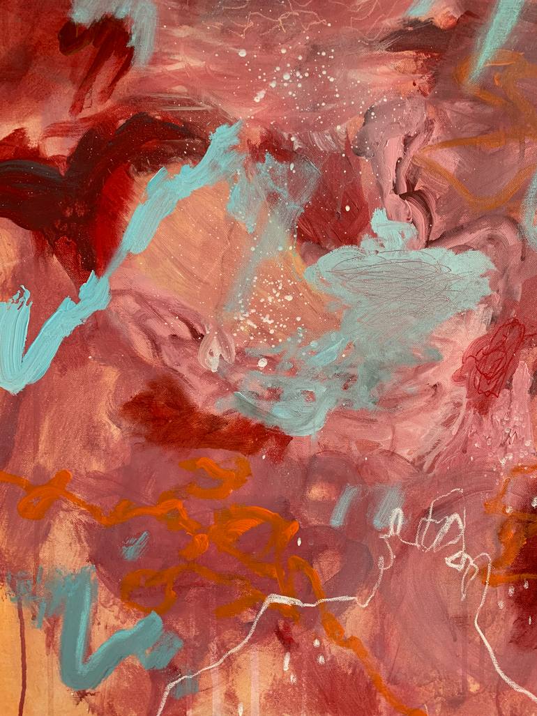 Original Abstract Expressionism Abstract Painting by Domen Tominc