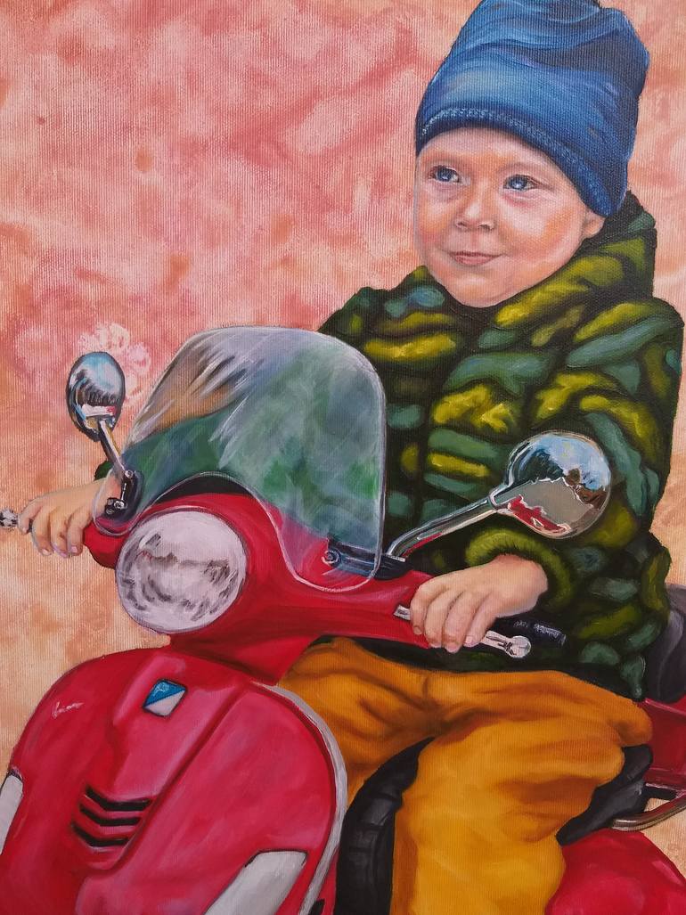 Original Contemporary Children Painting by Nataliya Abolmasova