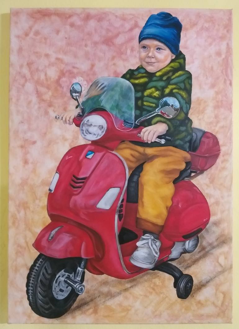 Original Contemporary Children Painting by Nataliya Abolmasova