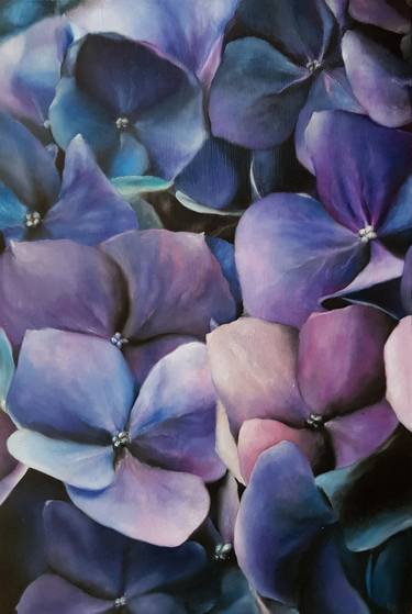 Original Photorealism Floral Paintings by Elena Chiplak