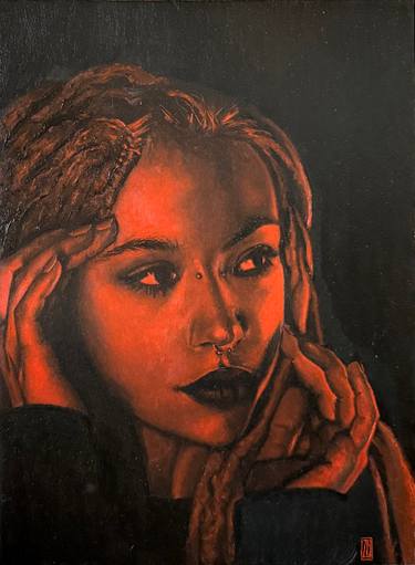 Original Pop Art People Painting by Zoe Baer
