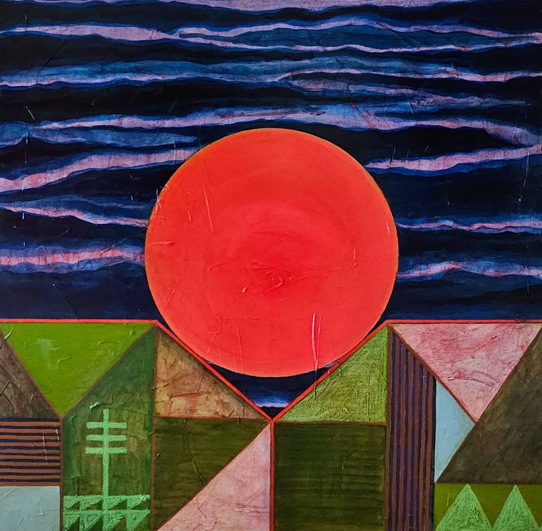 Original Bauhaus Abstract Paintings by Zhanna Tsytsyn