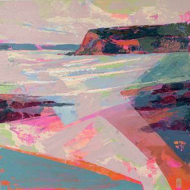 Original Abstract Beach Paintings by Bo Godiva