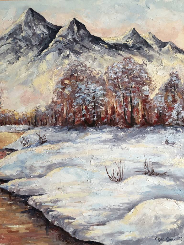 Original Landscape Painting by Eljor Gjoni