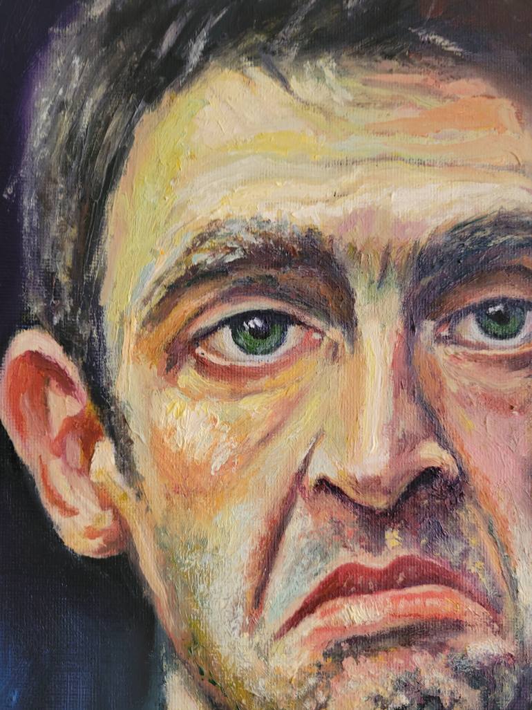 Original Portraiture People Painting by Matthew E N Timms