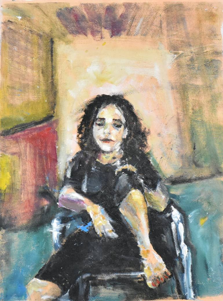 Original Women Painting by Yael Fibak Ilan