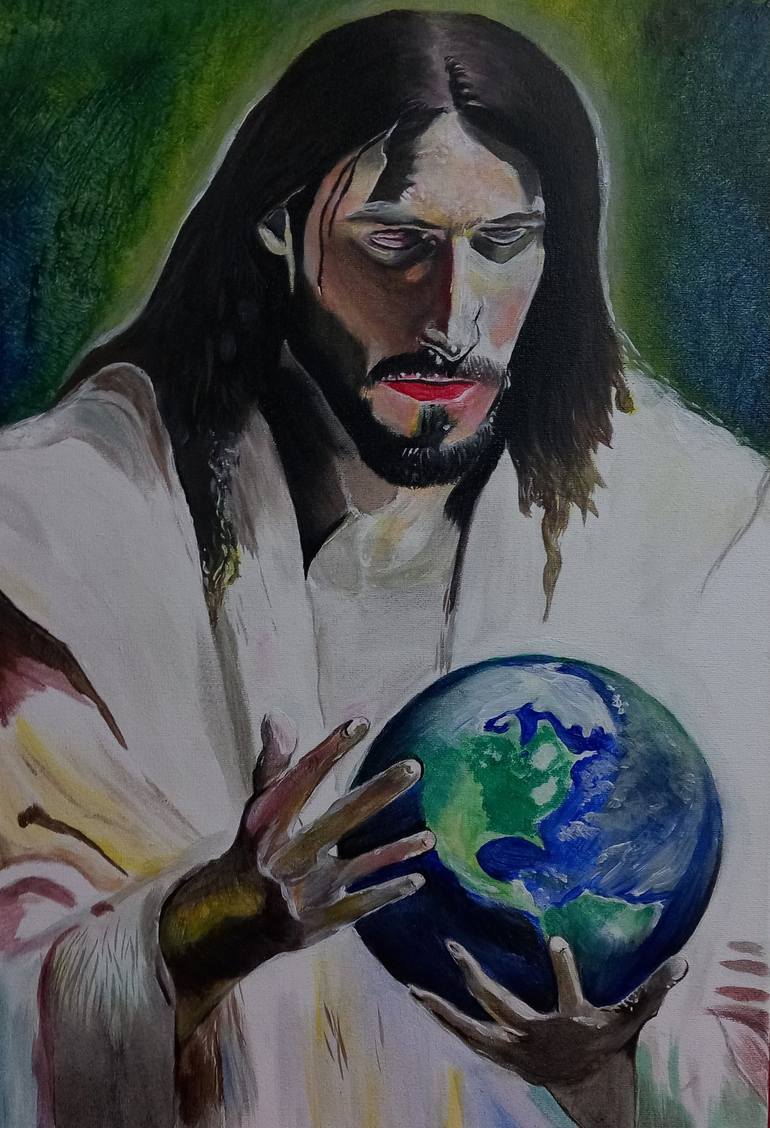 Original Portraiture Religion Painting by Kristiyan Yavorov