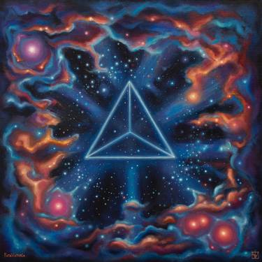 Original Surrealism Fantasy Painting by Fata Victoria