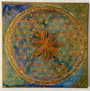 Original Symbolism Patterns Mixed Media by Elena Soliman