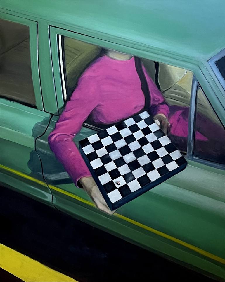 Print of Realism Transportation Paintings by Anna Kryvych