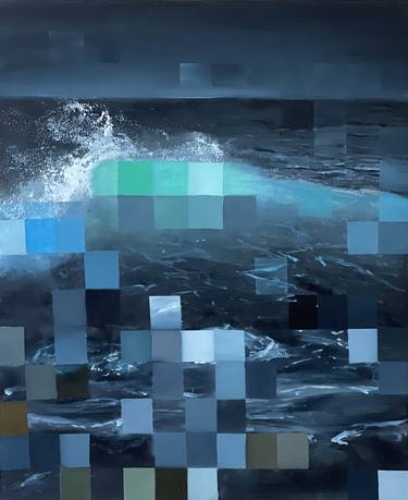 Original Abstract Expressionism Seascape Paintings by Anna Kryvych