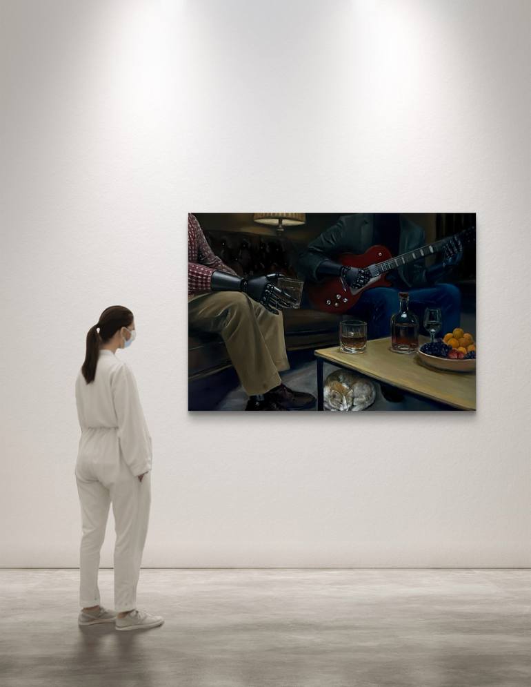 Original Surrealism Food & Drink Painting by Anna Kryvych