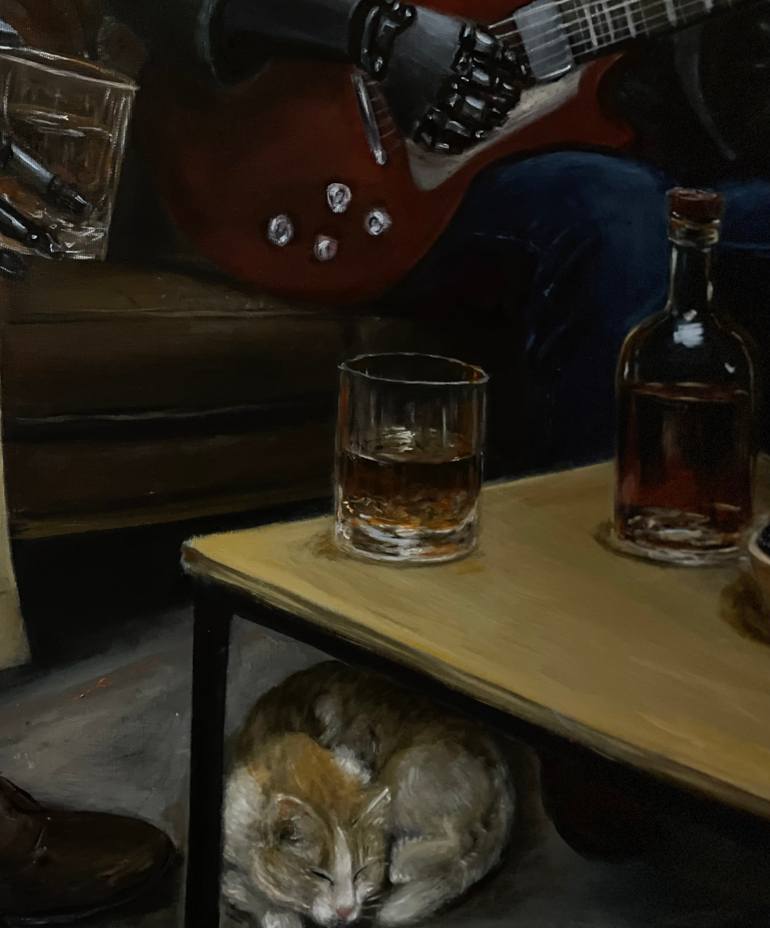 Original Surrealism Food & Drink Painting by Anna Kryvych