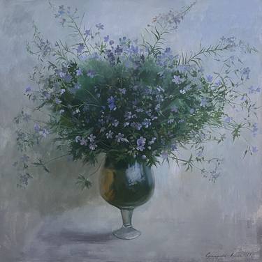 Print of Impressionism Floral Paintings by Darya Sumarava-Kopach