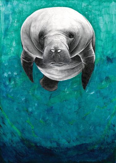 Print of Realism Animal Mixed Media by Romana Feitsch
