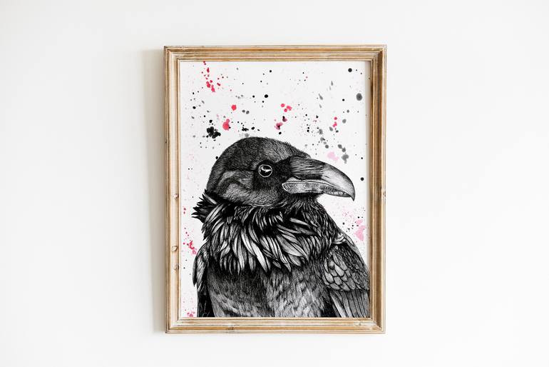Original Illustration Animal Drawing by Romana Feitsch