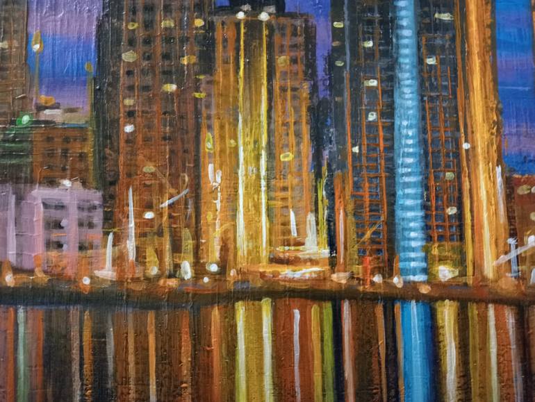 Original Expressionism Cities Painting by Donato Buongiovanni