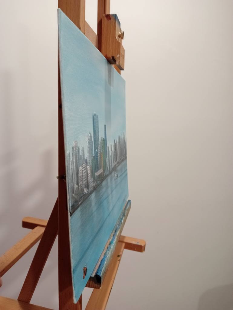 Original Expressionism Cities Painting by Donato Buongiovanni