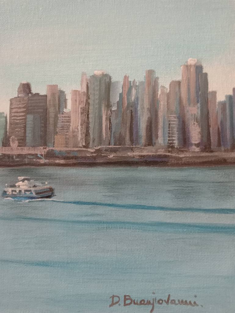 Original Expressionism Cities Painting by Donato Buongiovanni