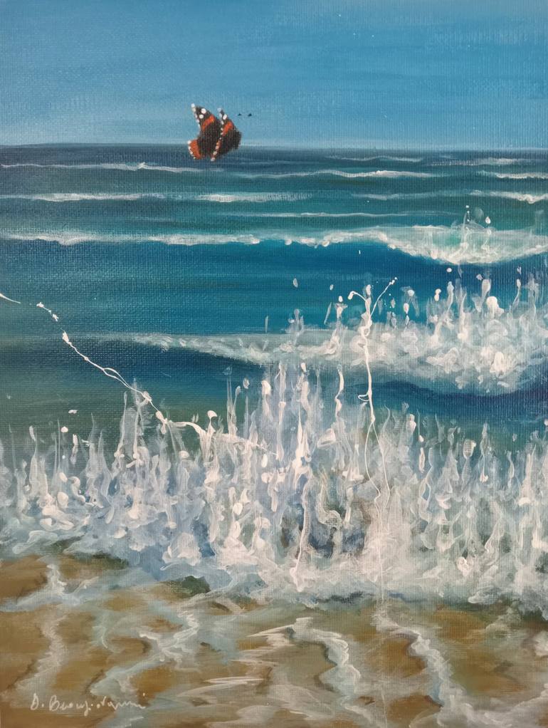 Original Expressionism Seascape Painting by Donato Buongiovanni