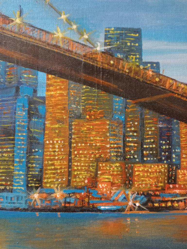 Original Expressionism Cities Painting by Donato Buongiovanni