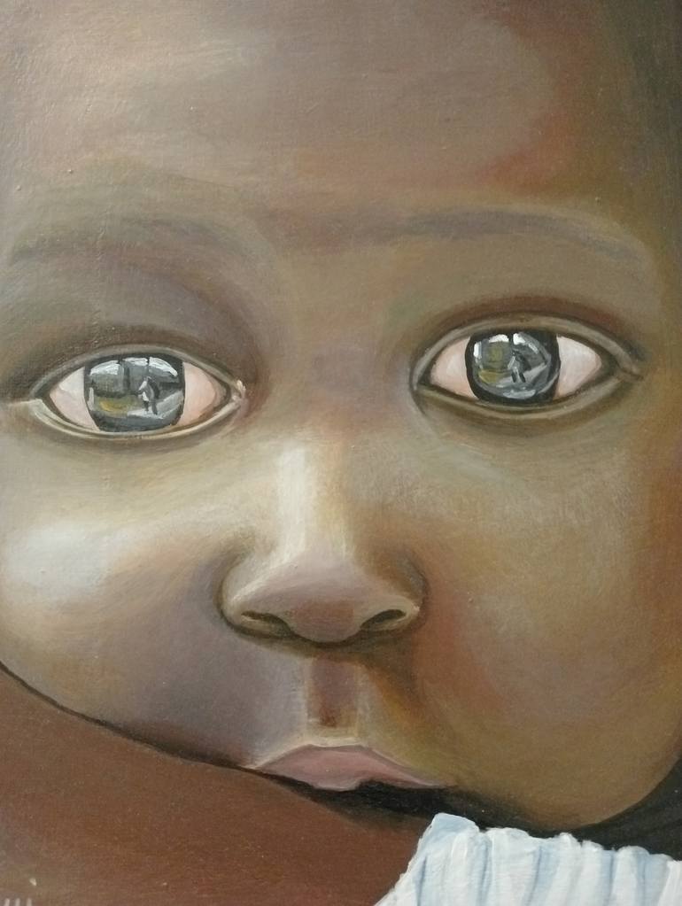 Original Expressionism Children Painting by Donato Buongiovanni