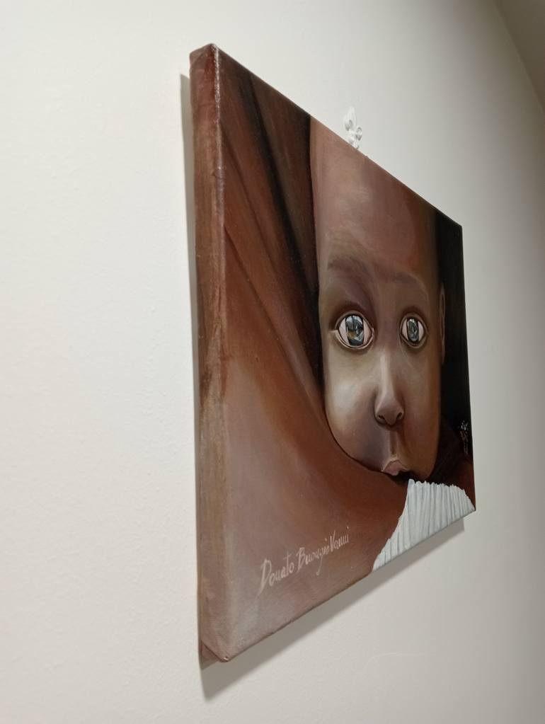 Original Expressionism Children Painting by Donato Buongiovanni