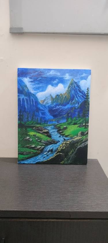Original Algorithmic Landscape Paintings by Nikita Yadav