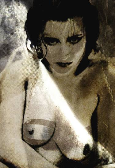 Print of Expressionism Nude Digital by philippe berthier