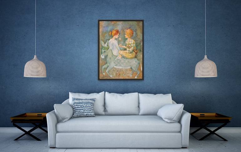 Original Contemporary Love Painting by Tamaz Gogoladze
