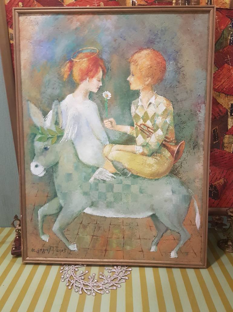 Original Contemporary Love Painting by Tamaz Gogoladze