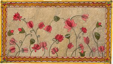 Original Art Deco Floral Paintings by SHRADDHA TAKSANDE