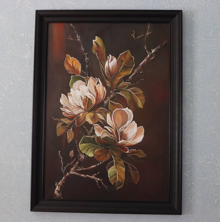 Original Realism Floral Painting by Olga Solopova