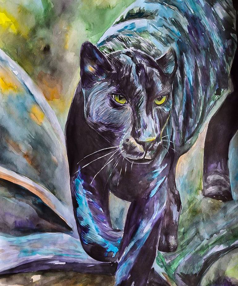 Original Realism Animal Painting by Darya Moisseyeva