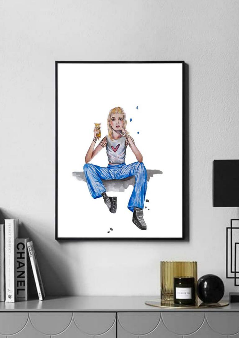 Original Realism People Painting by Darya Moisseyeva