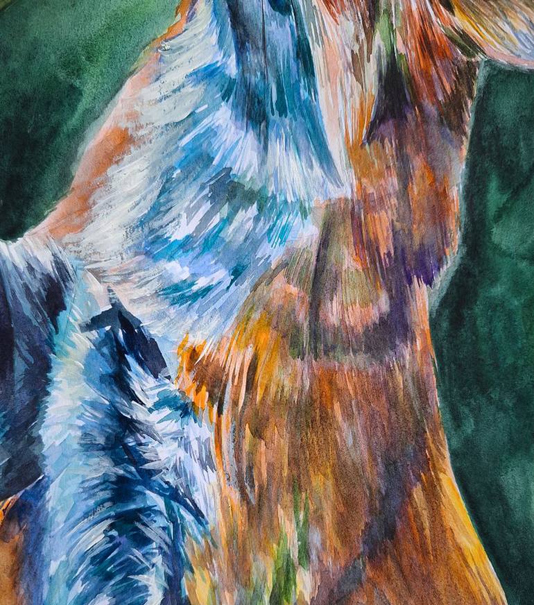 Original Animal Painting by Darya Moisseyeva