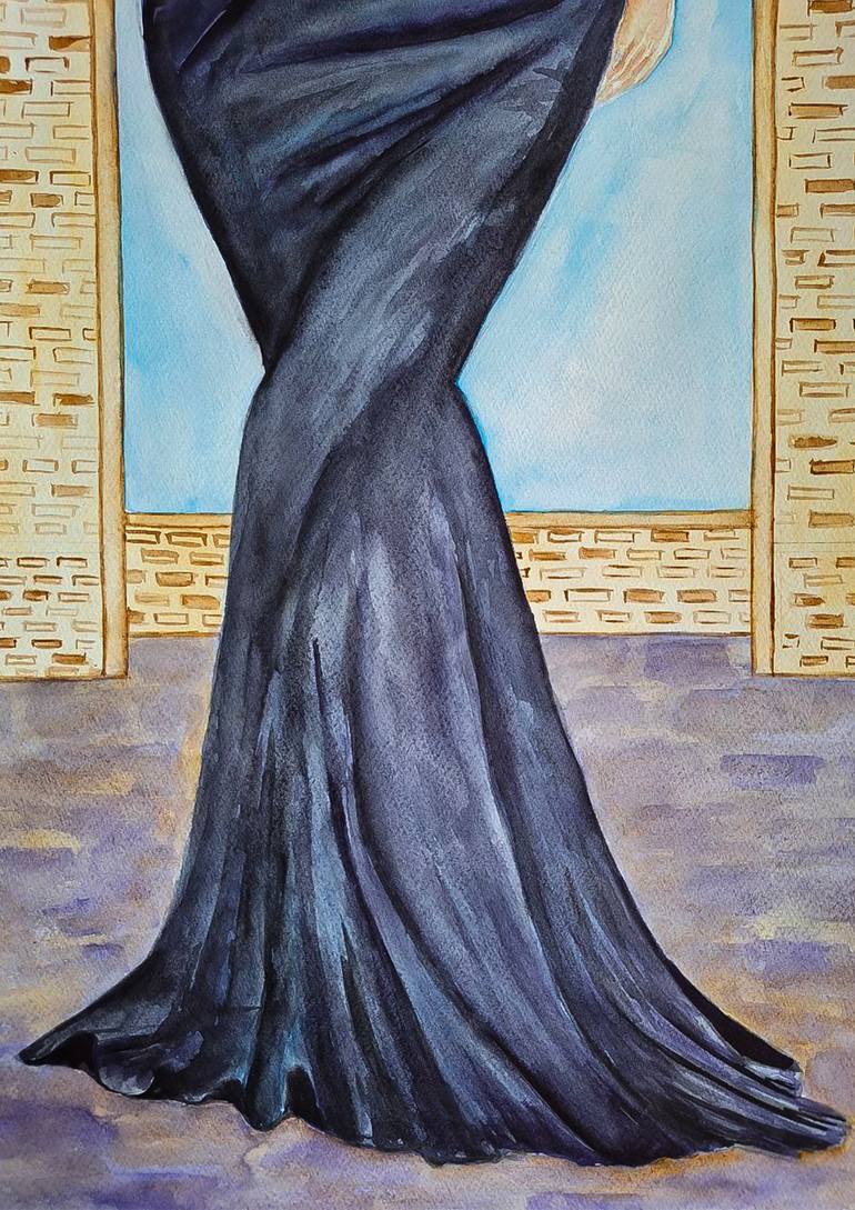 Original Illustration Women Painting by Darya Moisseyeva