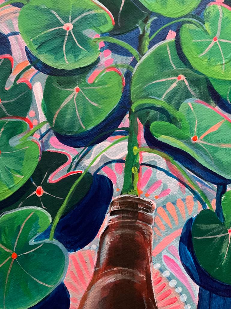 Original Color Field Painting Still Life Painting by Cecilia Lopez