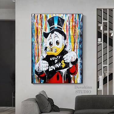Stylish Scrooge McDuck painting as a gift thumb