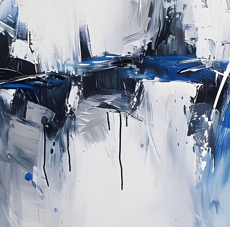Original Abstract Expressionism Abstract Painting by Evgeniia Dmitrishina