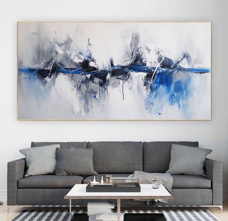 Original Abstract Expressionism Abstract Painting by Evgeniia Dmitrishina