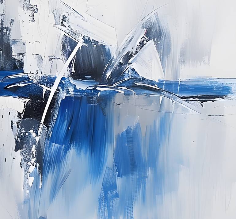 Original Abstract Expressionism Abstract Painting by Evgeniia Dmitrishina