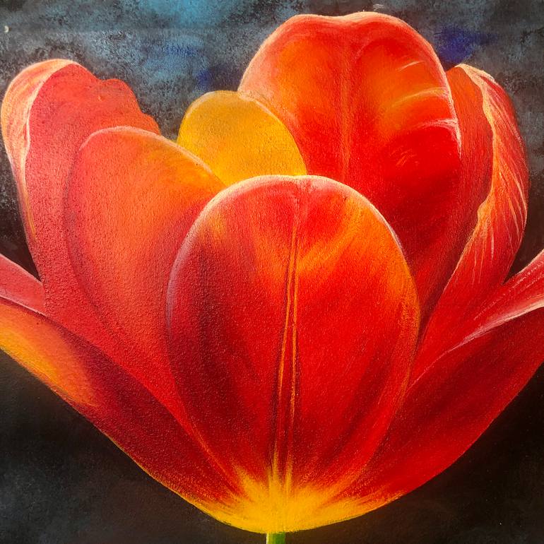 Original Contemporary Floral Painting by Aiman Zahid